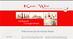 Desktop Screenshot of kanzlei-welzel.de