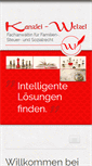 Mobile Screenshot of kanzlei-welzel.de
