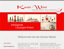 Tablet Screenshot of kanzlei-welzel.de